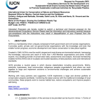 IUCN - Development of a sustainable small grants community-based action program to promote sustainable livelihood activities for recyclable plastics. 