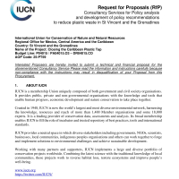 IUCN - Policy analysis and development of policy recommendations to reduce plastic waste in St Vincent and the Grenadines
