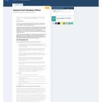 Government of Montserrat: Research and Database Officer