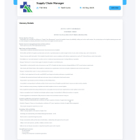 Millennium Heights Medical Complex - Supply Chain Manager